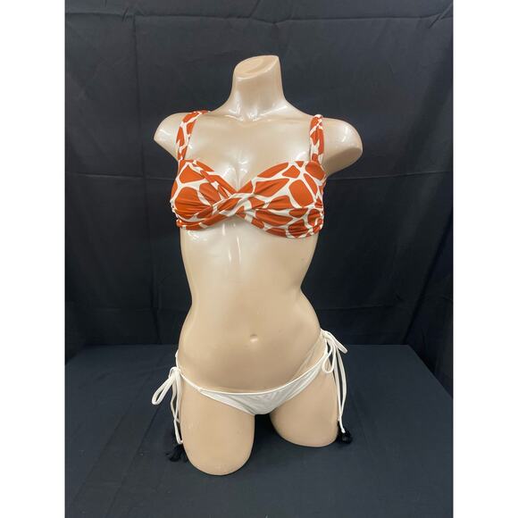 Giraffe print bikini Small top + Medium bottom - Picture 1 of 3